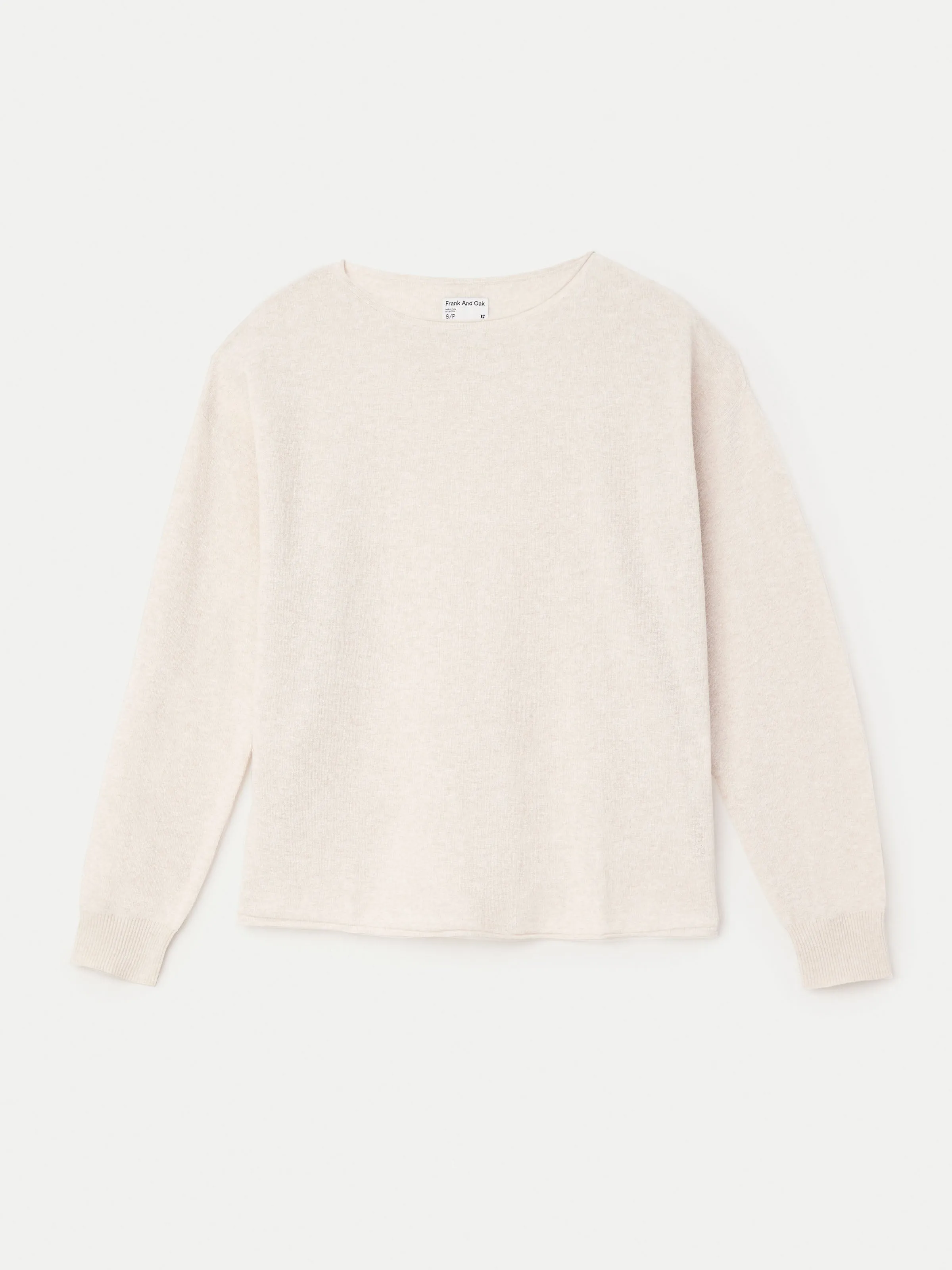 The Lightweight Crewneck Sweater in Light Oatmeal