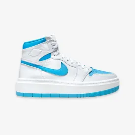 womens jordan 1 elevate high (white/dark powder blue)